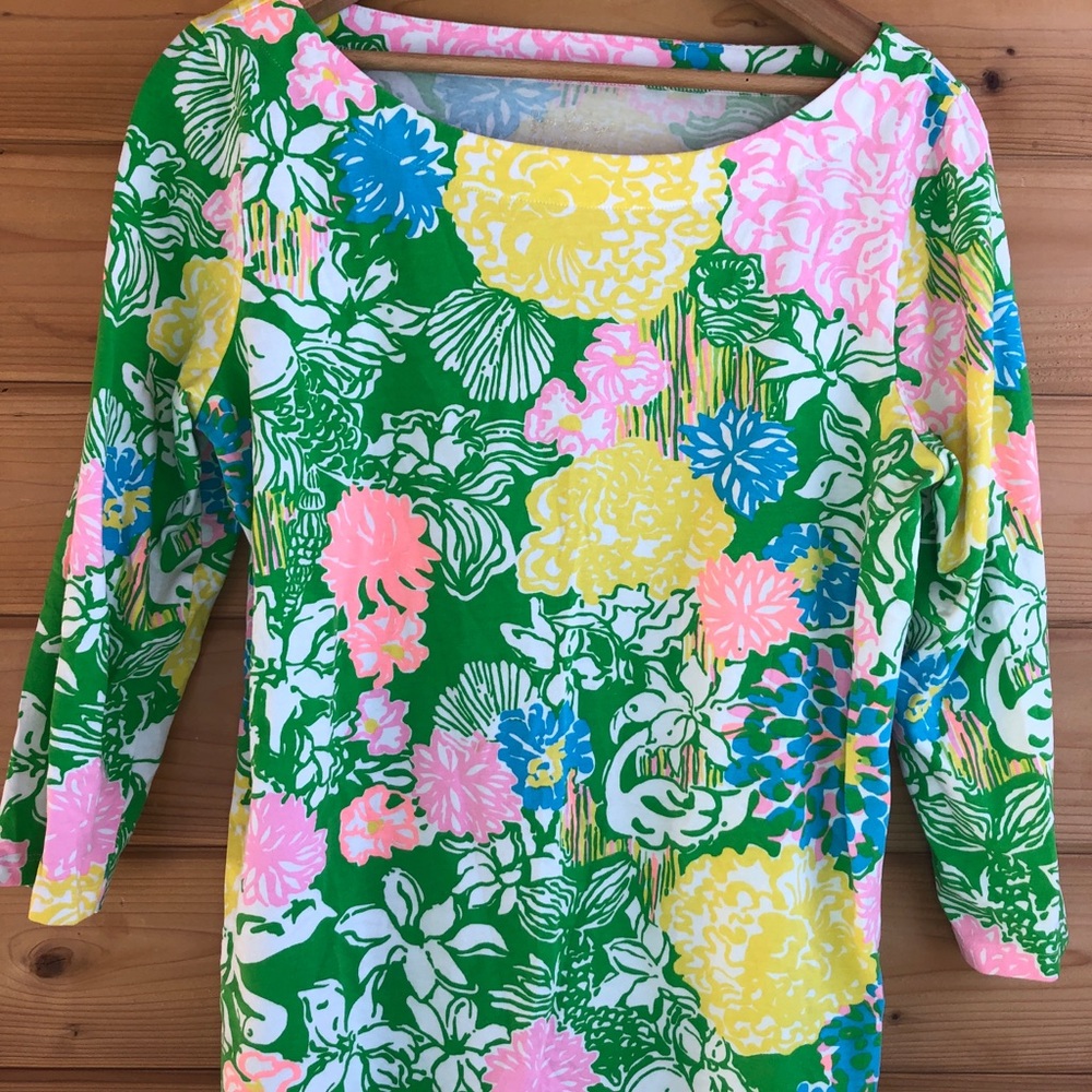 Lily Pulitzer spring floral boatneck top